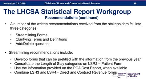 lhcsa statistical report instructions